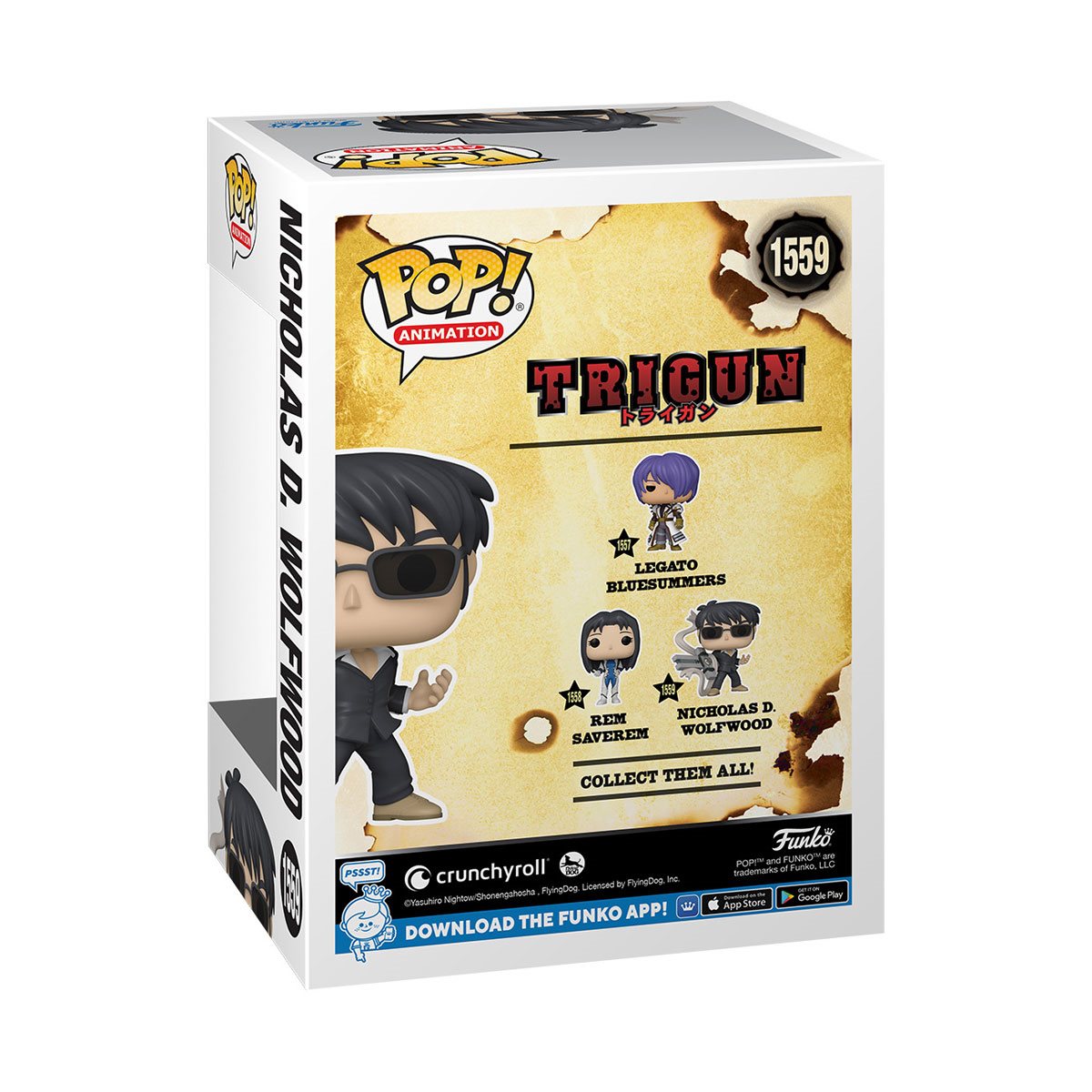 Funko Pop! Animation: Trigun - Nicholas D. Wolfwood with Punisher #1559