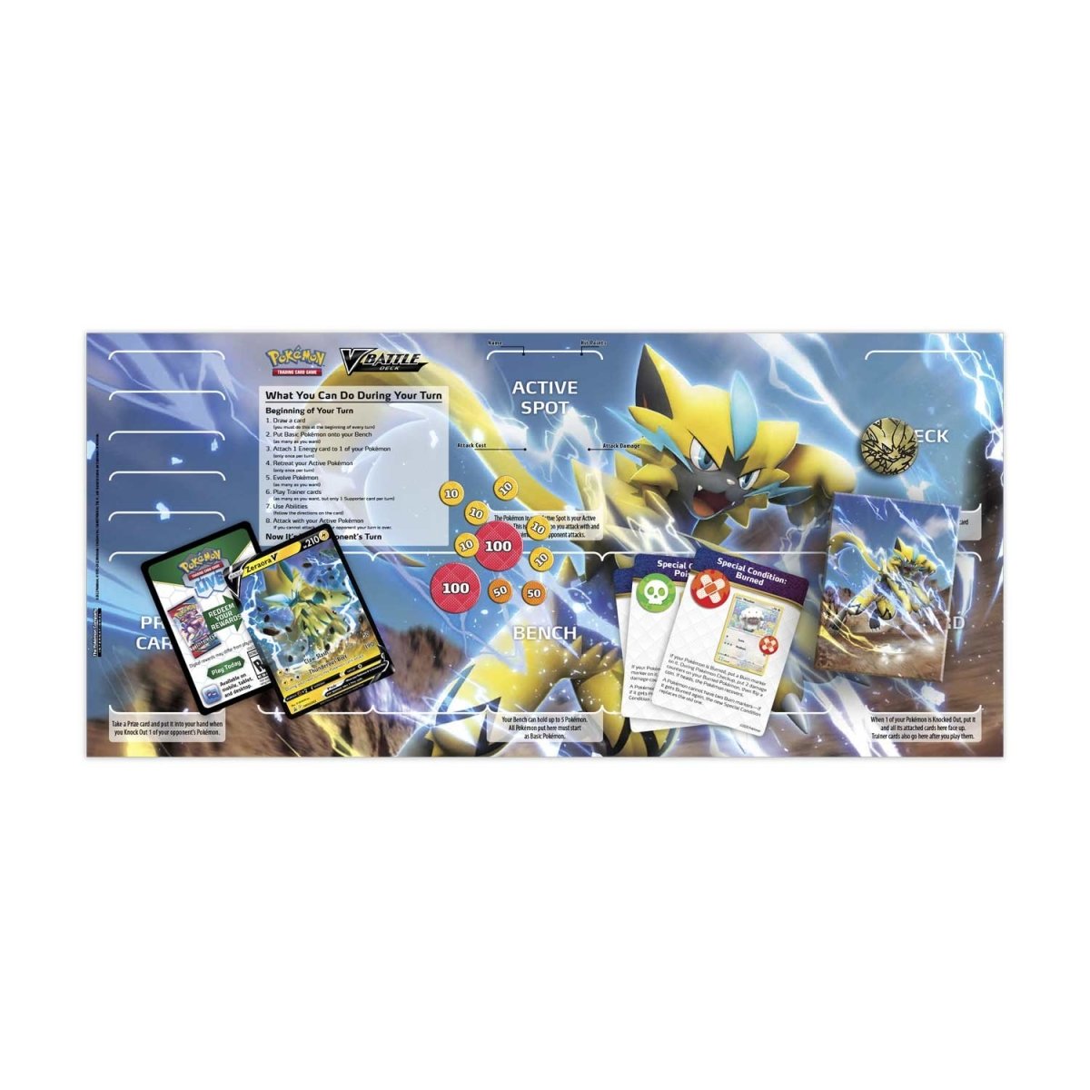 Pokemon Deoxys V & Zeraora V Battle 8-Deck Display