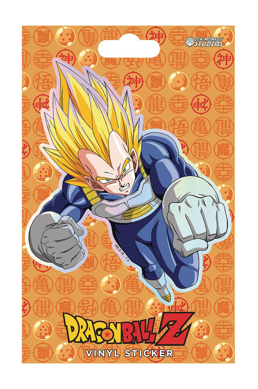 Dragon Ball Z: Super Saiyan Vegeta Holographic - Vinyl Sticker