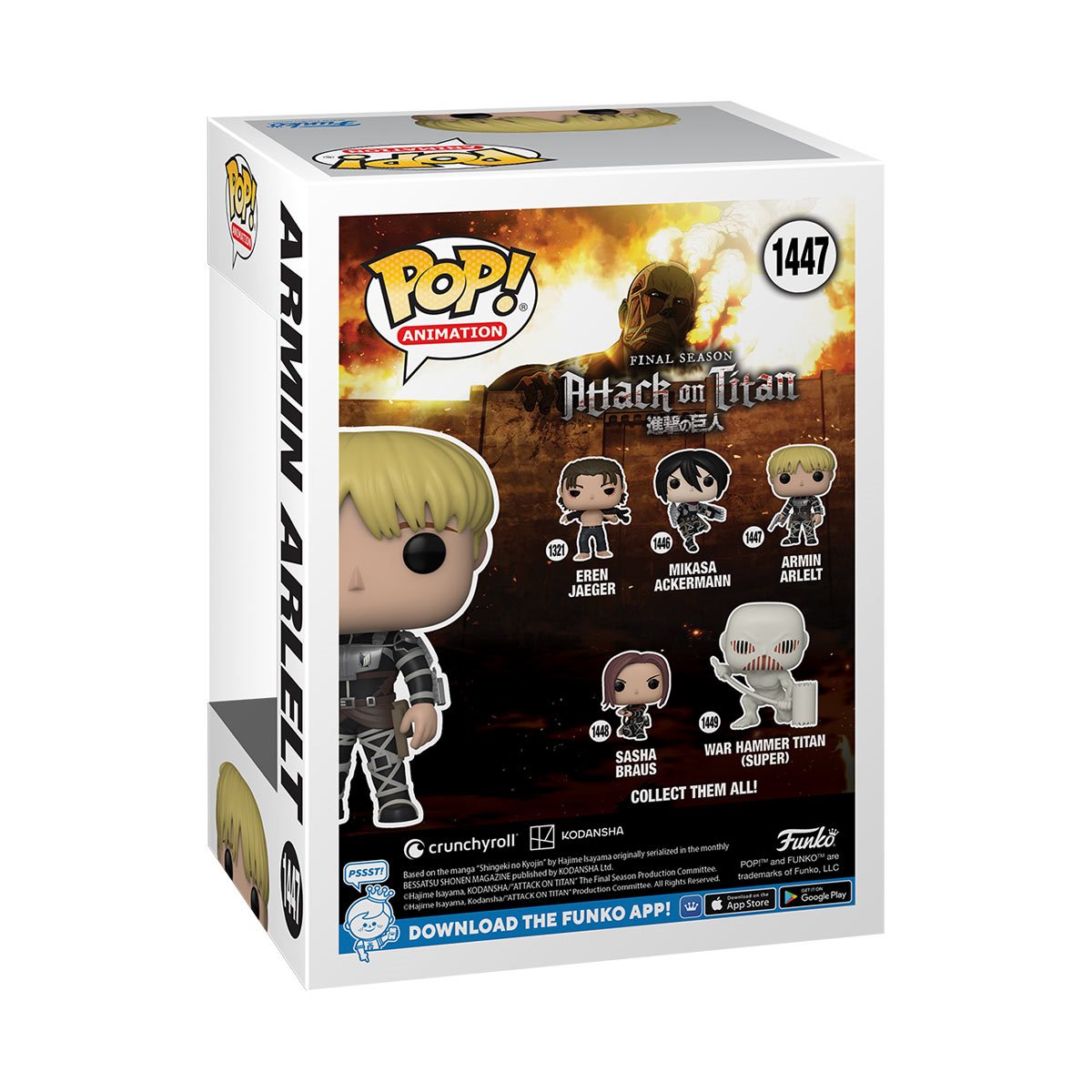 Funko Pop! Animation: Attack on Titan - Armin Arlert